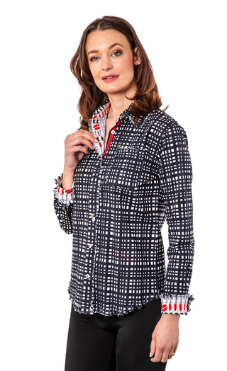 Black White Grid Cape Cod - Glamourous Grace