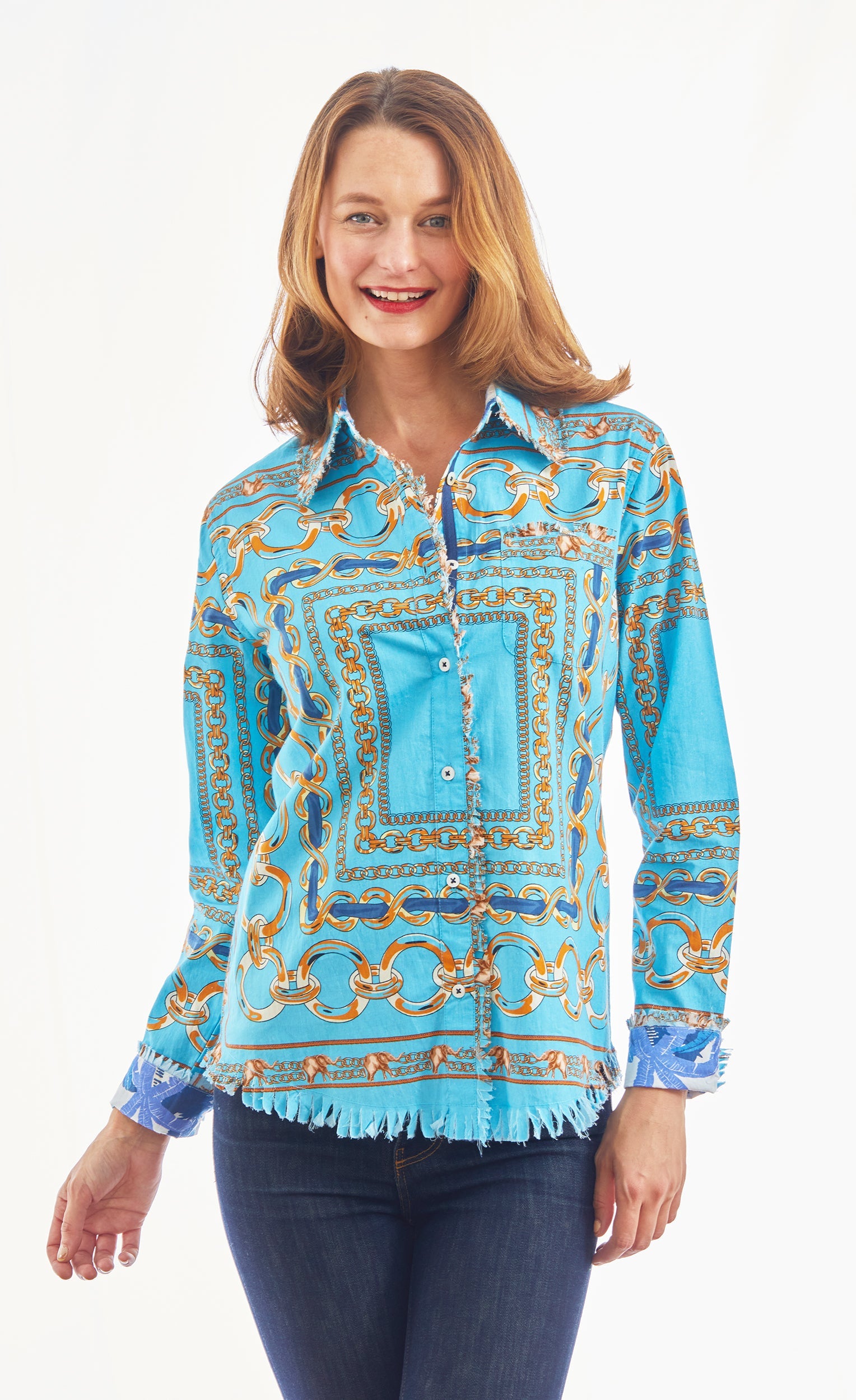 Cape Cod Tunic Blue Links - Glamourous Grace