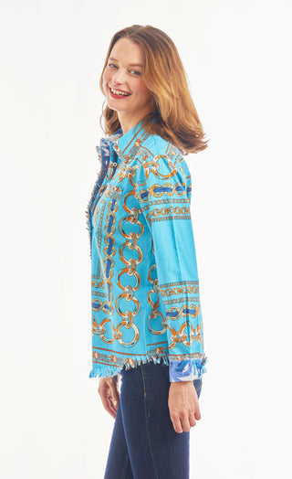 Cape Cod Tunic Blue Links - Glamourous Grace