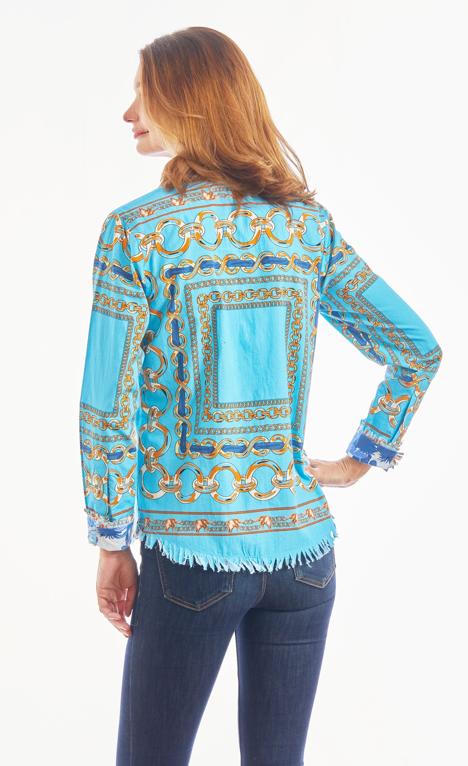 Cape Cod Tunic Blue Links - Glamourous Grace
