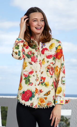 Cape Cod Tunic Botanical Print - Glamourous Grace