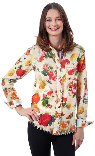 Cape Cod Tunic Botanical Print - Glamourous Grace