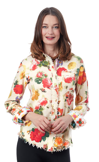 Cape Cod Tunic Botanical Print - Glamourous Grace