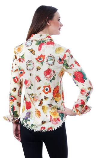 Cape Cod Tunic Botanical Print - Glamourous Grace