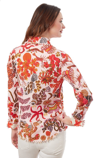 Cape Cod Tunic Sea Creatures Print - Glamourous Grace