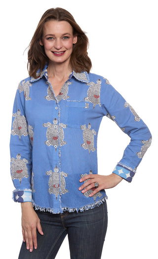 Cape Cod Top Turtles Print - Glamourous Grace