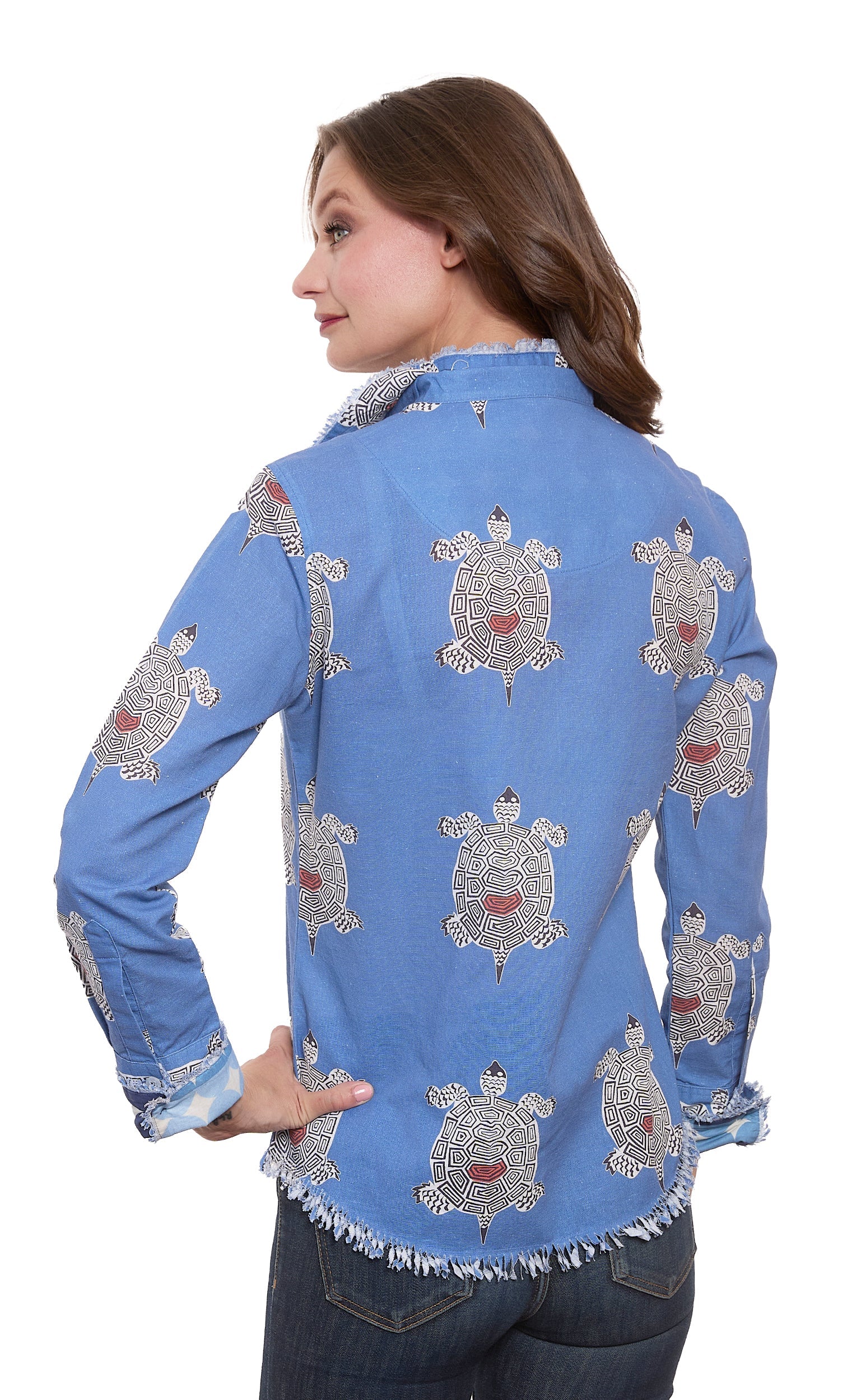 Cape Cod Top Turtles Print - Glamourous Grace