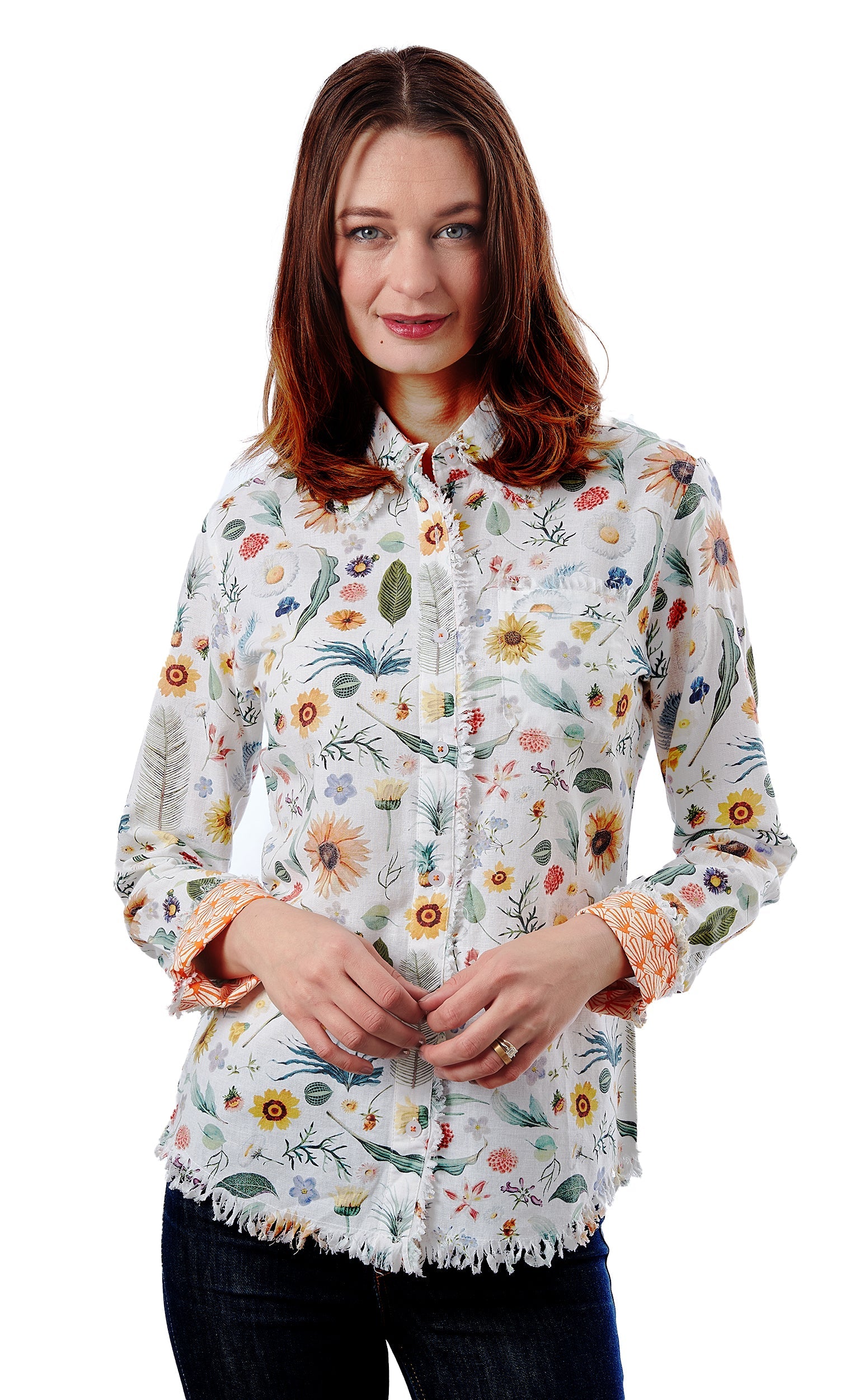 Cape Cod Tunic Botanical Print - Glamourous Grace
