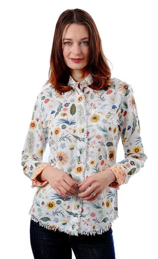 Cape Cod Tunic Botanical Print - Glamourous Grace