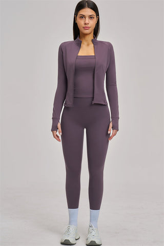 The Swoon Jacket Tank Top Leggings 3-Piece Set