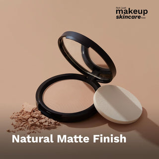 Pilgrim Pure Ivory Matte Finish Compact Powder Absorbs Oil, Conceals & Gives Radiant Skin