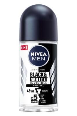 Nivea Men Invisible Black Roll-On Deodorant: Anti-Stain, Long Lasting Odor Protection, Clean & Dry Feel for Sensitive Skin - 1.69 fl oz - Glamourous Grace