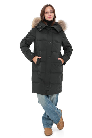 Sydney Genuine Fur Trim Down Parka