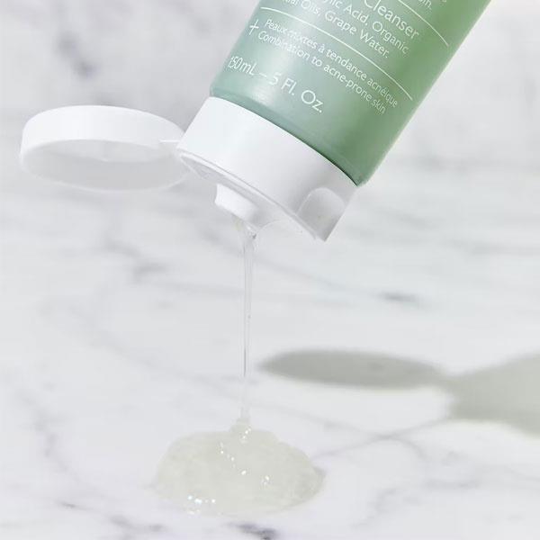 Caudalie Purifying Gel Cleanser - Vegan, Natural Face Cleanser for Acne-Prone Skin, Dermatologically Tested, 5.07 fl oz - Glamourous Grace