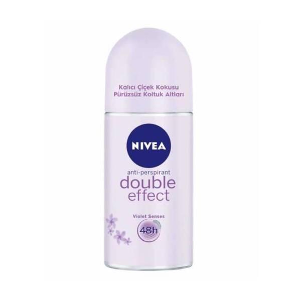 Nivea Double Effect Deodorant Roll-on - 50ml Antiperspirant & Deodorizing Benefits - Glamourous Grace