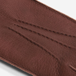Diego (brown) - Italian gloves made of American deerskin leather with rabbit fur lining - Glamourous Grace