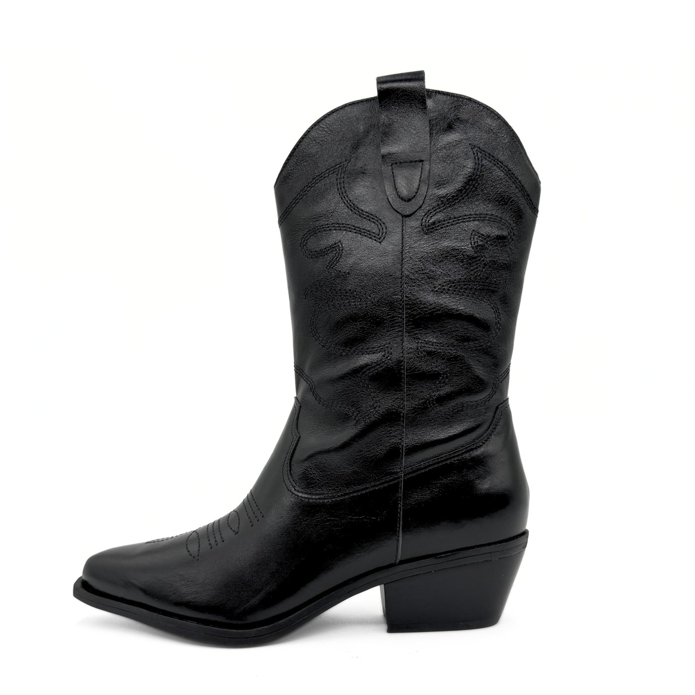 Racketeer Leather Cowboy Boots - Glamourous Grace