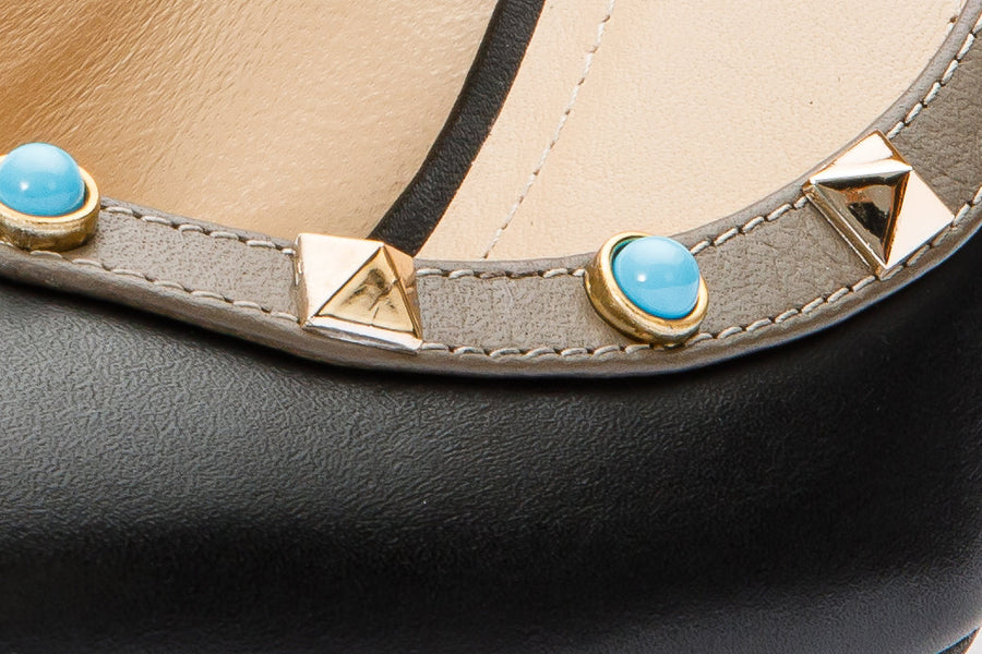 The Tikapur Black Leather Pump Women Shoe Final Sale! - Glamourous Grace