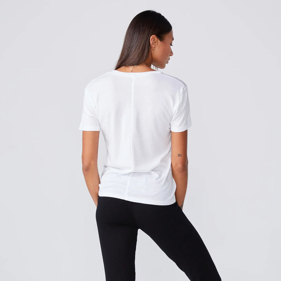 MONROW Relaxed V Tee - Glamourous Grace