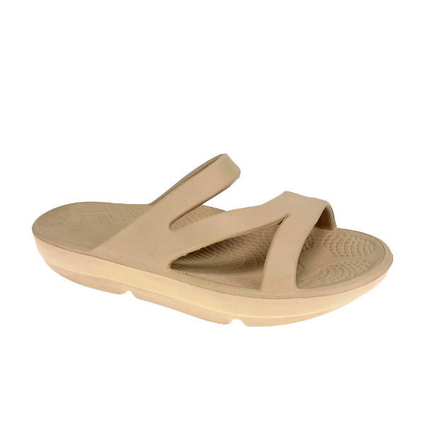 Sovella Active Recovery Sandals Women's PF Slide Beige - Glamourous Grace