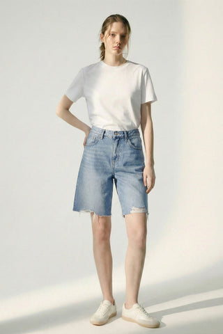 Coastal Breeze 90's Bermuda Shorts HJ807 - Glamourous Grace