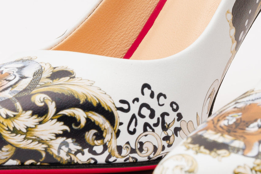 The Perugia White Leather Pump Women Shoe - Glamourous Grace