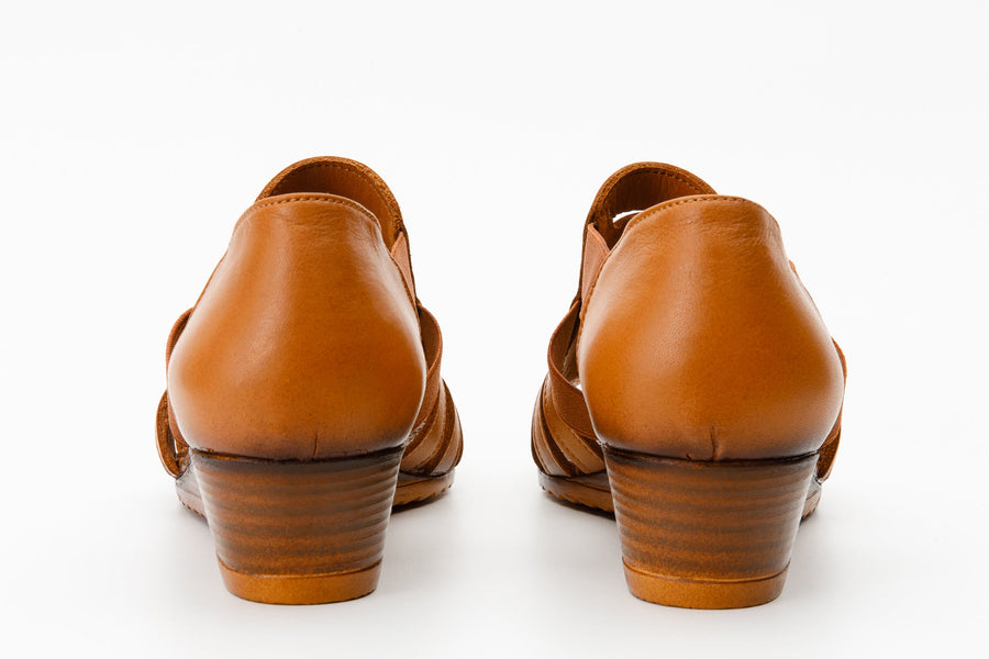 The Atina Tan Leather Sandal Final Sale! - Glamourous Grace