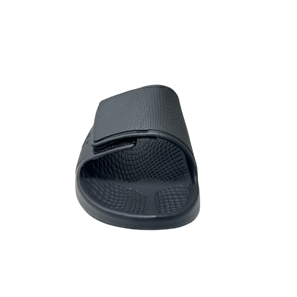 Sovella Active Recovery Sandals Men's PF Velcro Slide Black - Glamourous Grace