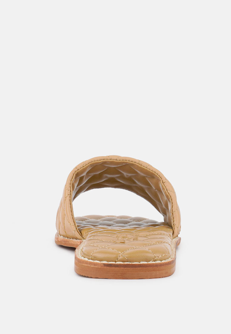 Odalta Handcrafted Quilted Summer Flats - Glamourous Grace