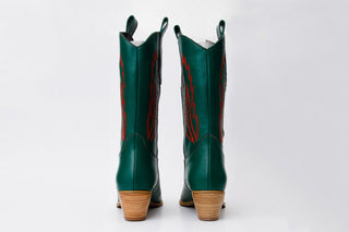 The Togg Green Leather Cowboy Women Boot Final Sale!