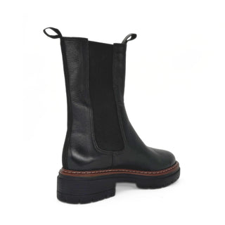 Sherry Leather Lugsole Booties - Glamourous Grace