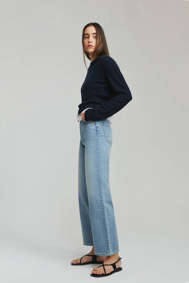 The Cityer Crop Wide Jeans HJ009 - Glamourous Grace