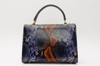 The Venezia Navy Blue Leather Handbag