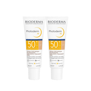 Bioderma Photoderm M SPF 50+ Light Sunscreen (2-Pack): Ultimate Melasma & Dark Spot Protection with High UVA/UVB Defense - Glamourous Grace