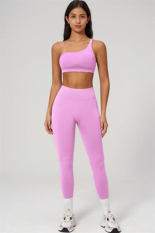 The Empower One-Shoulder Sports Bra Leggings 2-Piece Set