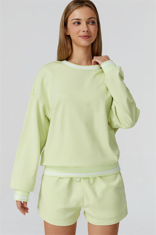 The Amara Sweatshirt Lounge Shorts 2-Piece Set