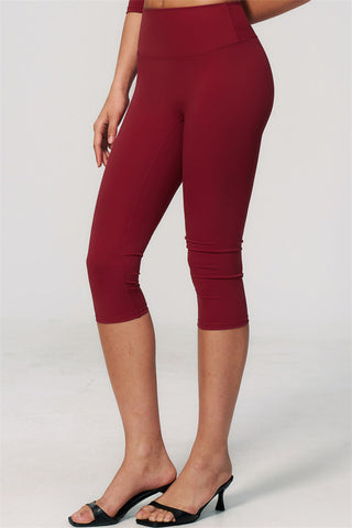 The Natalia Half-Sleeve Top Capri Leggings 2-Piece Set