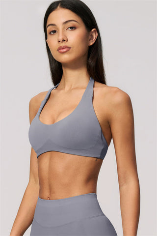 The Velvetine Halter Sports Bra Leggings 2-Piece Set
