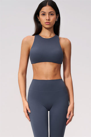 The Twirl Open Back Sports Bra Capri Leggings 2-Piece Set