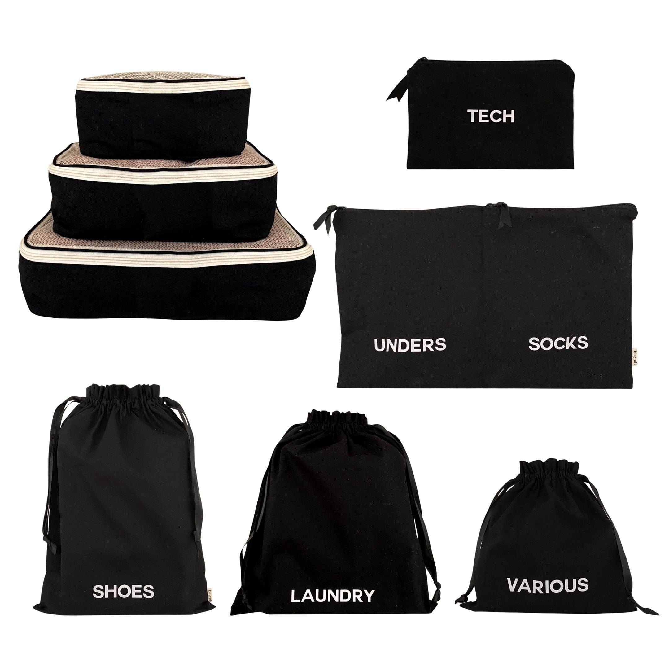 BA Travel Set, 8-pack – Black - Glamourous Grace