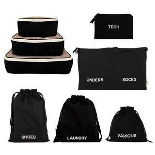 BA Travel Set, 8-pack – Black - Glamourous Grace