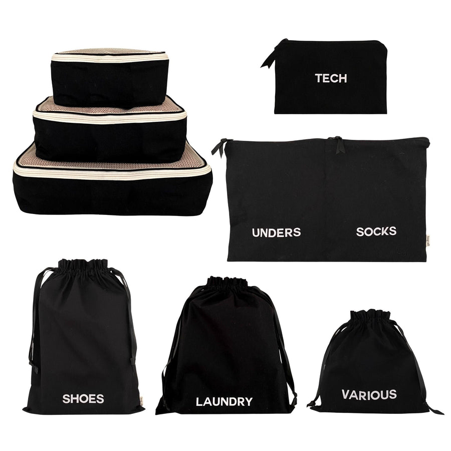 BA Travel Set, 8-pack – Black - Glamourous Grace