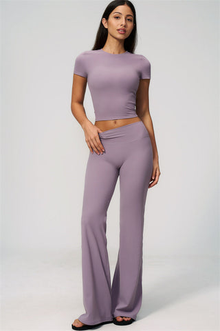 The Zura T-shirt Flared Leggings 2-Piece Set