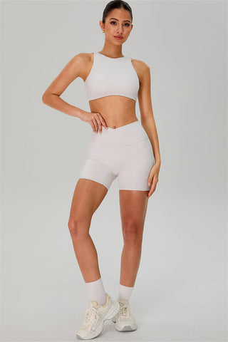 The Jewel Crop Top Crossover Shorts 2-Piece Set