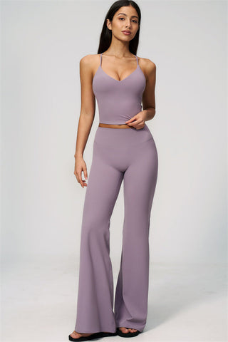 The Zura Tank Top Flared Leggings 2-Piece Set