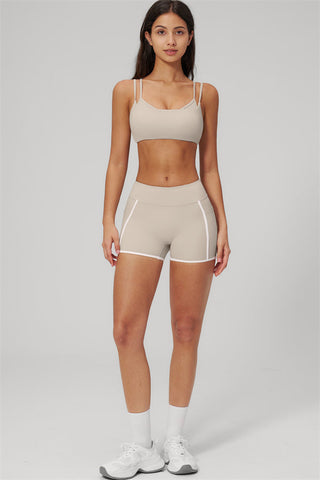 The Clarity Dual Strap Sports Bra Shorts 2-Piece Set