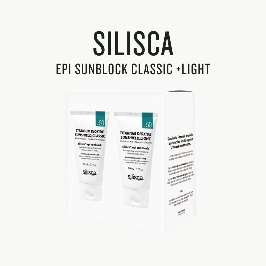 [ Silisca ]  EPI Sunblock Classic 80ML + Light 80ML - Glamourous Grace