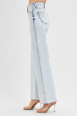 RISEN High Rise Wide Leg Jeans