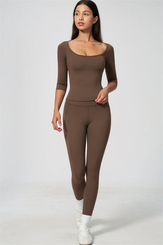The RiseFit Half-Sleeve T-Shirt Leggings 2-Piece Set