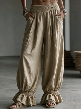 Women's Autumn Solid-Color Casual Pants